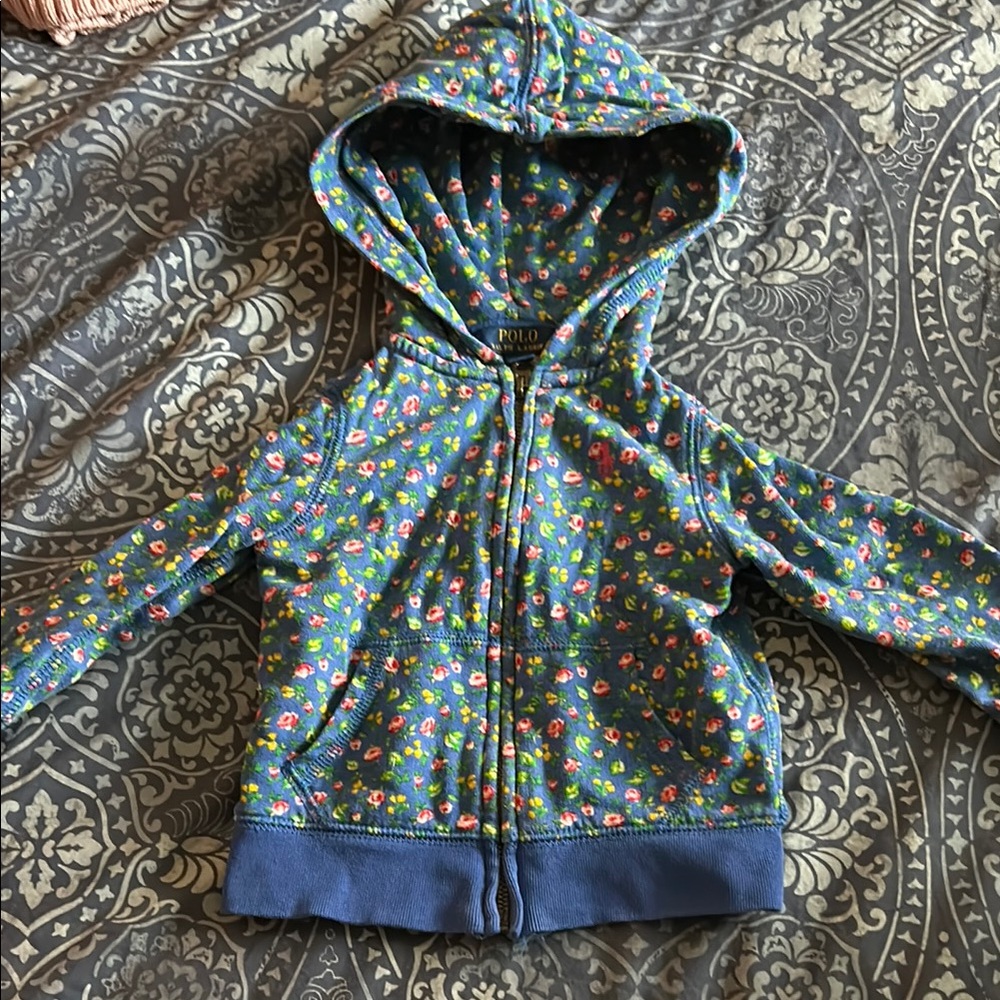 Polo by Ralph Lauren Kids' Blue Floral Hoodie